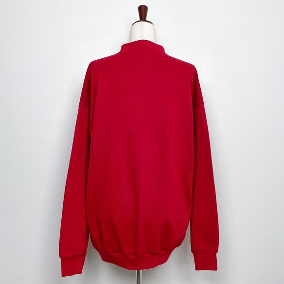 Vintage Disney Mickey Mouse Red Fleece Sweatshirt XL - Picture 6 of 8